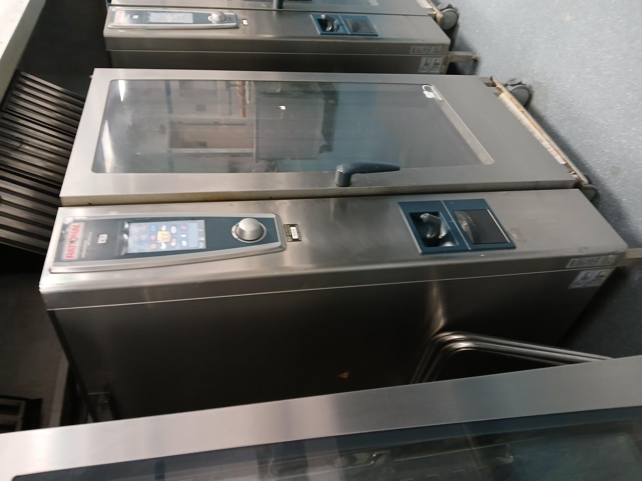Commercial combination oven in kitchen setting